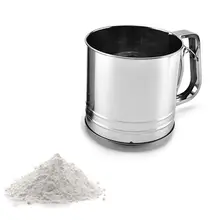 Ручной инструмент для выпечки торта из нержавеющей стали ручная мука ажурная сетка чашка сито шейкер, мука, кухня, фильтр