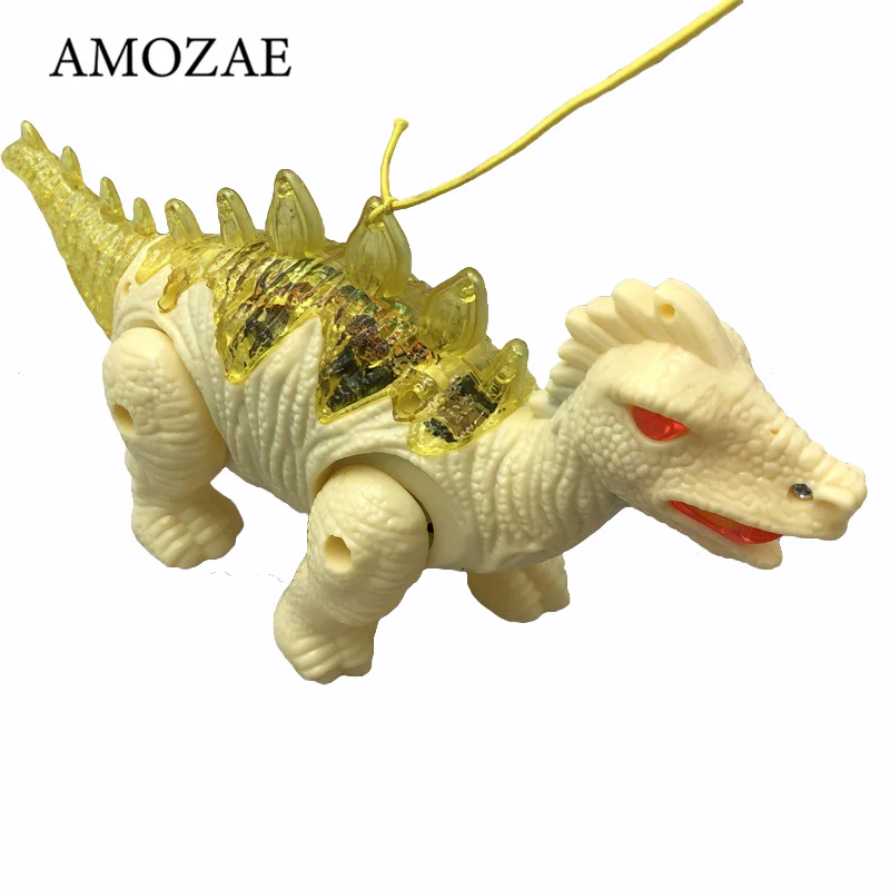 

Baby Luminous Dinosaur Toys Kids Walking Pull Dinosaur Singing Music Dinosaur Electronic Leash Led Light Flash Toys