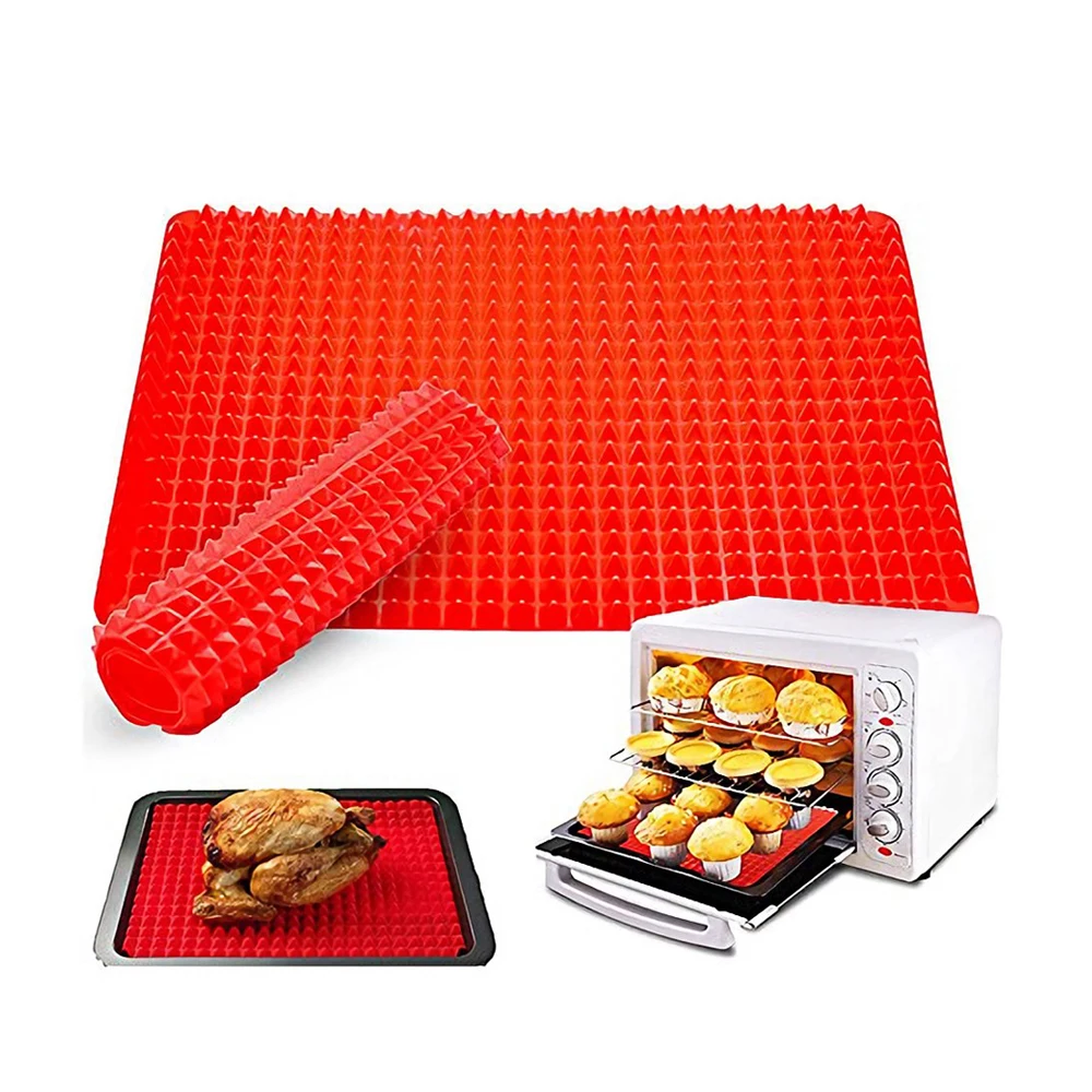 Silicone Pyramid Pan Oven Tray Chocolate Mold Microwave Mat Baking Supplies Reusable Kitchen Accessories Bakeware  Bpa Free