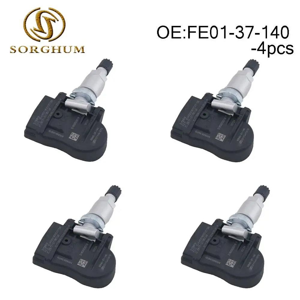 

4pcs FE01-37-140 TPMS Sensor Tire Pressure Sensor Fits For Mazda 2 3 5 6 CX-7 CX-9 RX-8 MX5 Miata 2003-2015