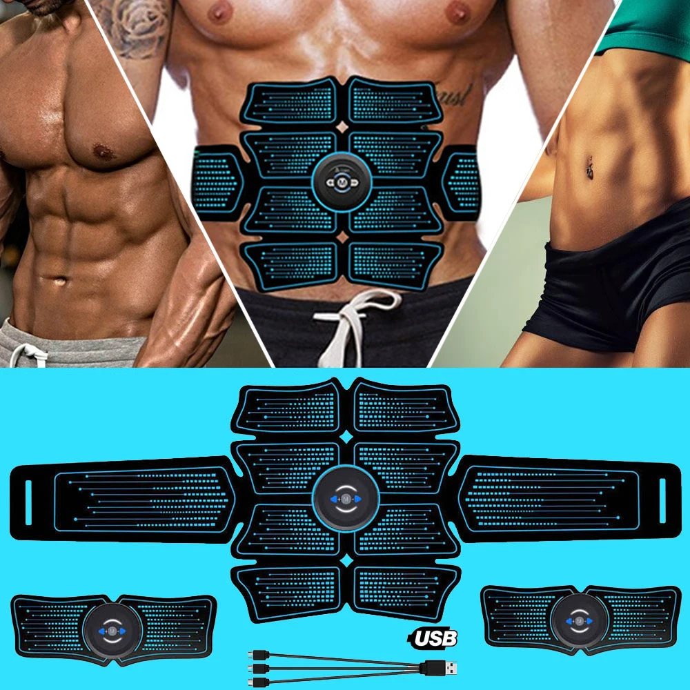 Abdominal Muscle Stimulator Trainer Exercise Gym Tools Smart Massage Machine Wireless Workout Sport Press Fitness Equipment