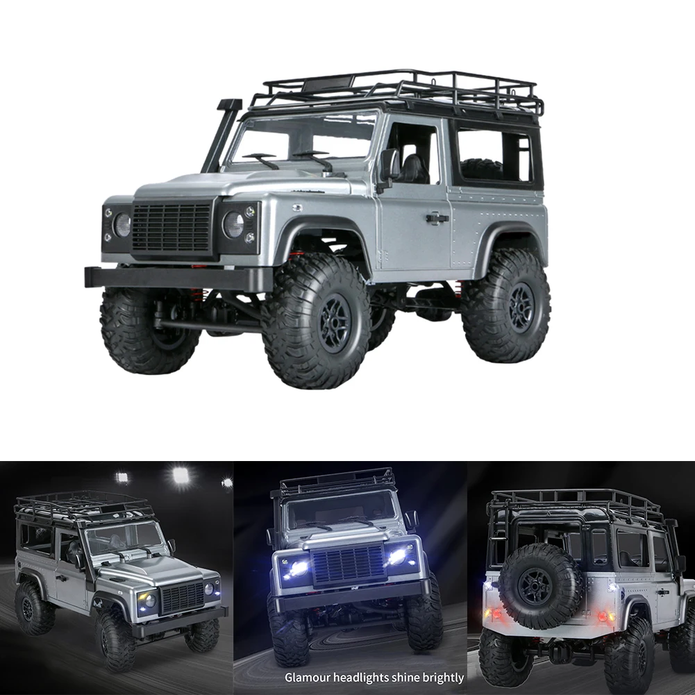 

MN99S Crawler Vehicle Off Road 1/12 Rechargeable Battery RC Car 2.4GHz Gift DIY Boys Wear Resistance 4WD Toy LED Lights Kids
