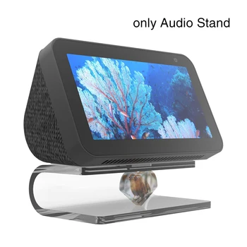 

Magnetic Stable Desktop Freestanding Table Top Transparent Mount Fully Acrylic Wear Resistant Audio Stand For Amazon Echo Show 5