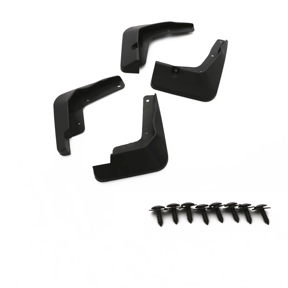 JY-4PCS-Black-ABS-Mud-guard-Dirt-Fender-Cover-Exterior-Molding-Trim-Car-Styling-Accessories-For