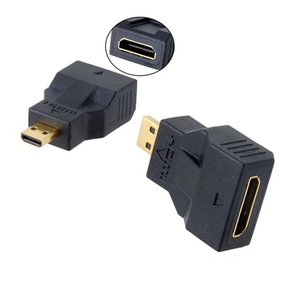 Переходник Micro HDMI (штекер)/MINI (гнездо) разъем Type D в C конвертер для Xbox 360 PS3 HDTV |