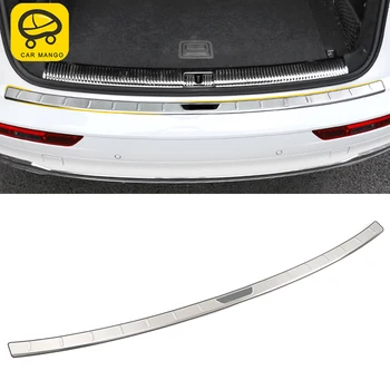 

CARMANGO Car Accessories Rear Trunk Pad Fender Bumper Foot Plate Stainless Cover Trim Sticker Decor for Audi Q5 FY 2017-2020