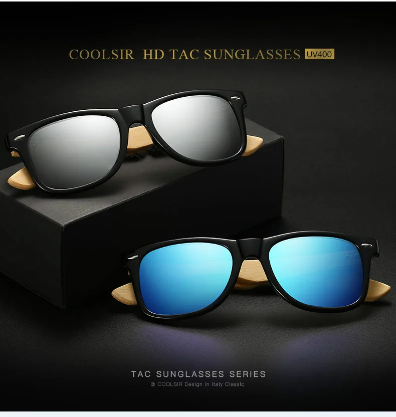 Xiasent брендовые солнцезащитные очки для мужчин и женщин, поляризованные солнцезащитные очки, рисовые ногти, поляризованные солнцезащитные очки для вождения, бамбуковые очки для ног
