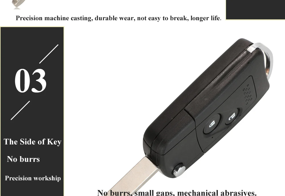Keyforkess 10pcs Modificato Pieghevole Chiave A Distanza Dell'automobile Borsette di Caso per Honda Accord Fit 2/3/4 Button chiave di vibrazione Della Copertura - H7d5e2f6c492d4331a44bbf210fce54b7Y