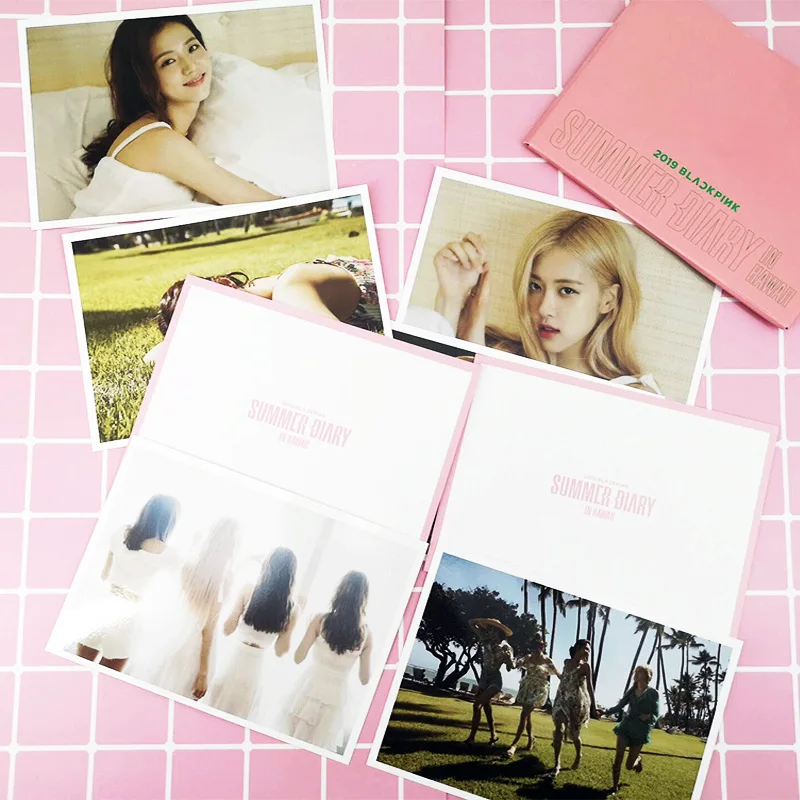 BlackPink альбом Kill This Love летний дневник BlackPink на Гавайях Фотокнига JISOO LISA ROSE Дженни ЛОМО открытка