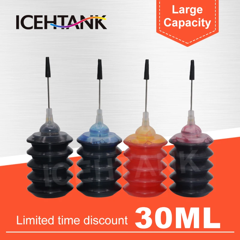

ICEHTANK 30ml Bottle Printer Ink Refill Kit For HP 902 906 903 907 904 908 905 909 952 956 953 957 954 958 955 959 XL Cartridges