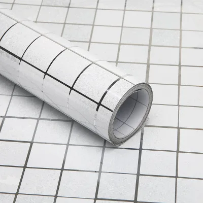 PVC Imitation marble sticker wall paper wallpaper self-adhesive cabinet kitchen wall furniture renovation waterproof - Цвет: 18