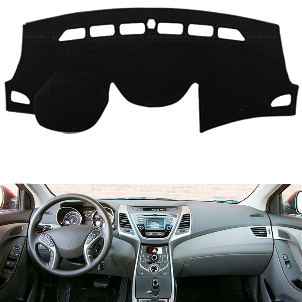 

SJ Car Inner Auto Dashboard Cover Dashmat Pad Carpet Sun Shade Dash Board Cover FIT For HYUNDAI ELANTRA 2011 2012 2013 2014 2015