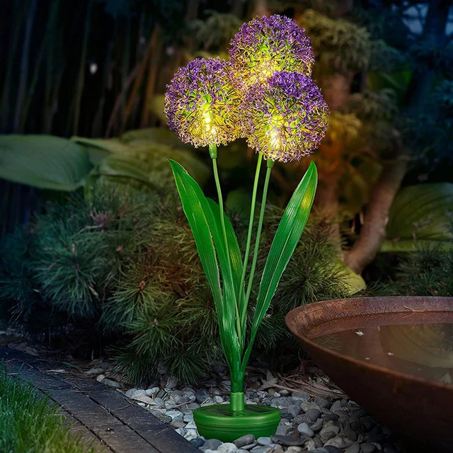 Fleur solaire, décoration de jardin LED