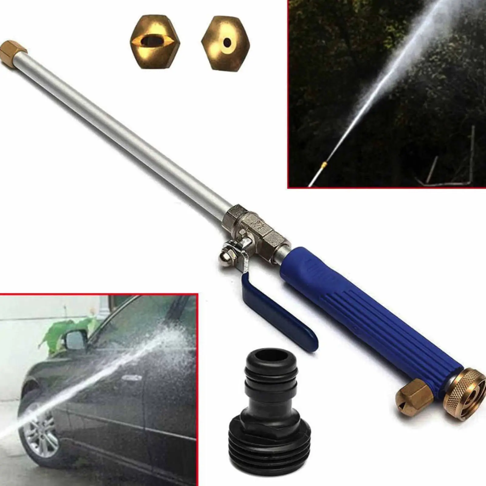

Car High Pressure Power Water Gun Washer Water Jet Garden Washer Hose Wand Nozzle Sprayer Watering Spray Sprinkler Cleaning Tool
