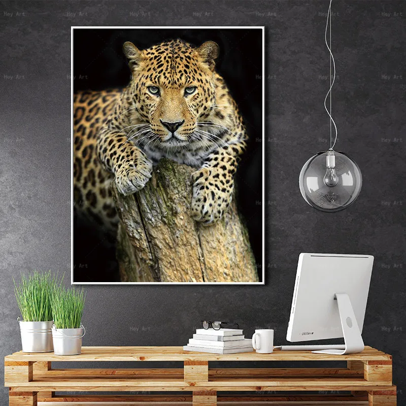 HD Canvas Print Wall Art Wild Animal Painting leopard Picture for Living Room Watercolor Style Prints HD Canvas Print Wall Art Wild Animal Painting leopard Picture for Living Room Watercolor Style Prints