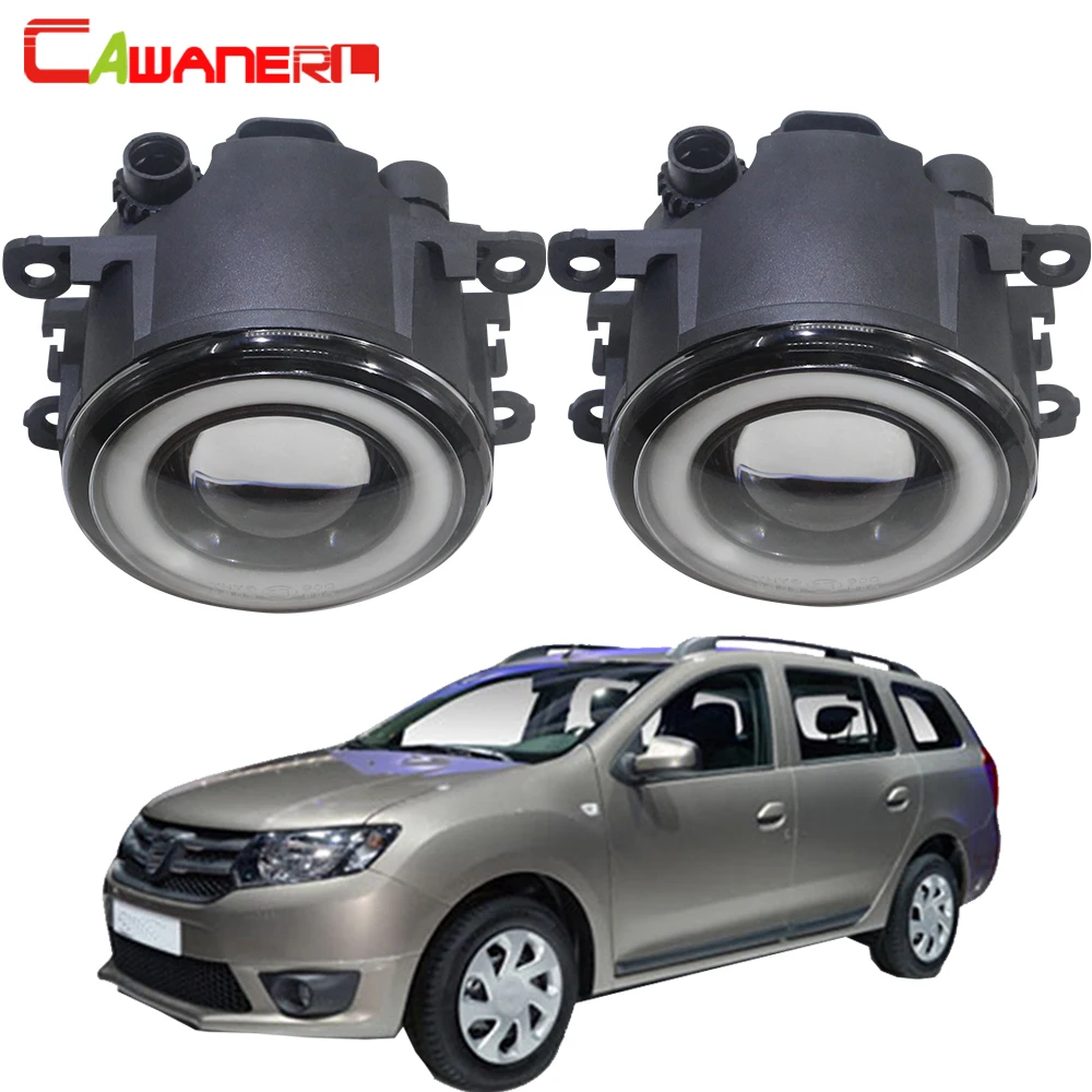 Cawanerl для Dacia Logan 2004-2015 автомобиля 30 Вт Светодиодный туман светильник Ангел глаз