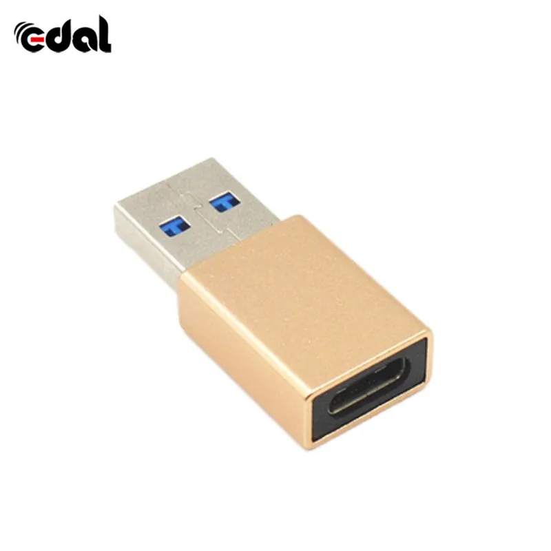Type-c USB 3,0 адаптер USB 3,0 мужчина к type-C женский алюминиевый литой адаптер конвертер для iPhone X Быстрая зарядка