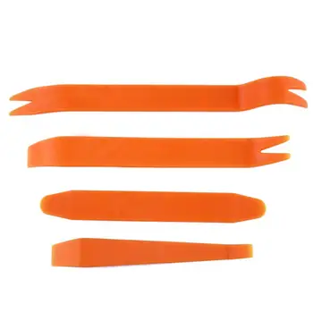 

Vehemo Car Kit Car Radio Removal Tool Door Orange Trim Pry 4pcs