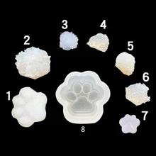 

8pcs DIY Crystal Epoxy Claw Silicone Mold Quicksand Hollow Paw Sparkle Mould for Making Jewelry Handmade Crafts