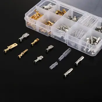 

TIOODRE 150Pcs 6.3MM 2.8MM 4.8MM 4.0MM Male Female Car Spade Connector Splice Crimp Wire Terminals for Motorcycle Bike Car