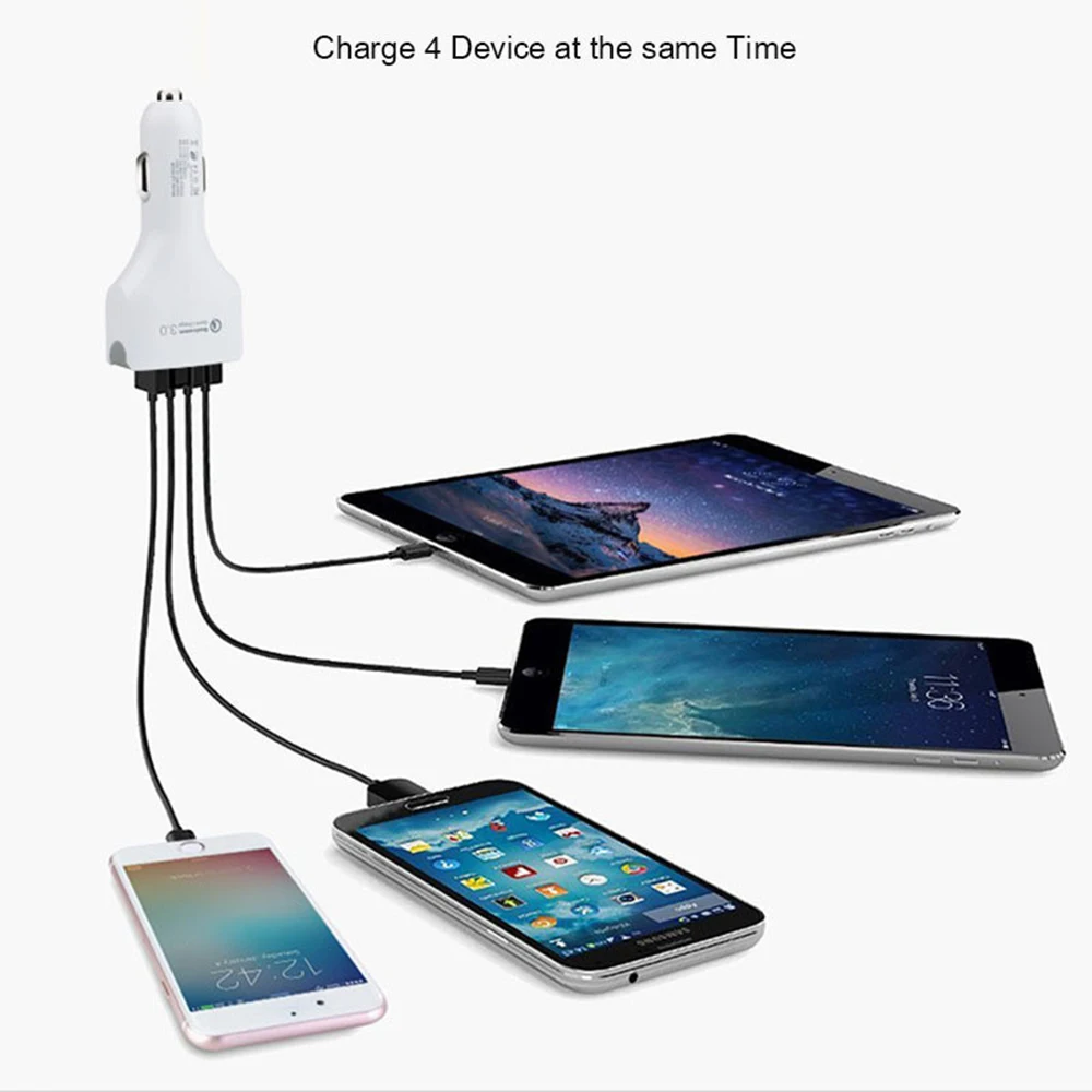 

Car Charger For Mobile Phone Quick Charge QC3.0+3.5A Charger For Samsung S10 9 Fast Car Charging For Xiaomi IPhone USB Charger