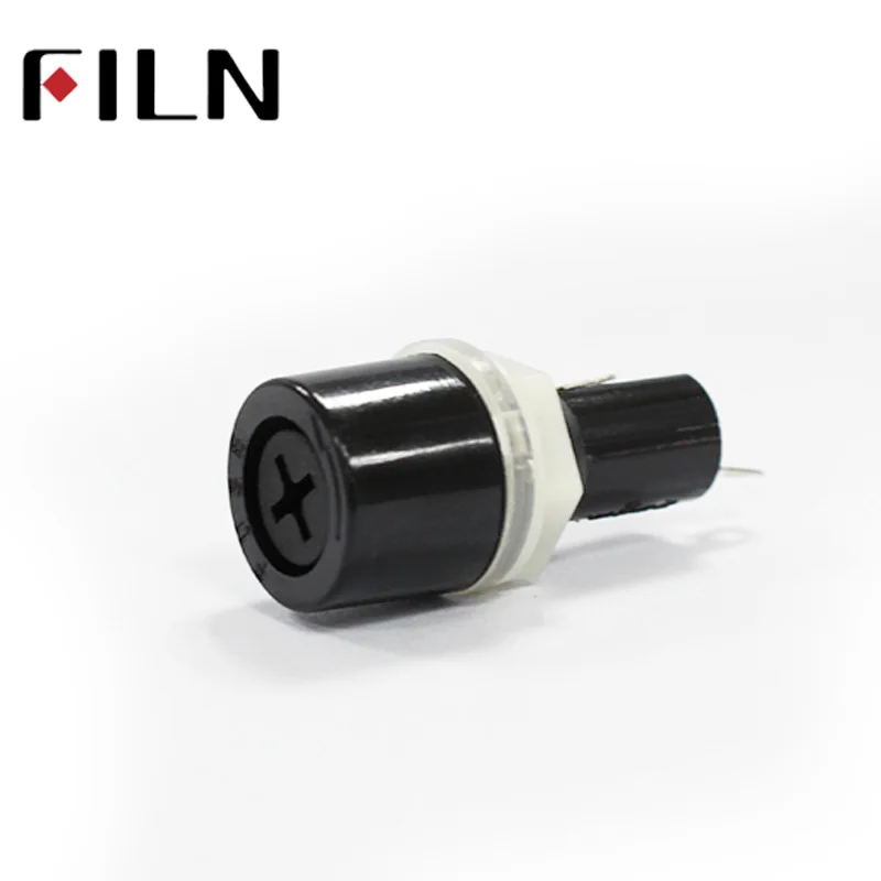 Round Cross Screw Type 520mm Glass Fuse Holder