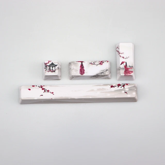 PBT Five sides Dye-subbed keycap Space bar 6.25U ESC Entre keys OEM profile keycaps for diy mechanical keyboard Olive