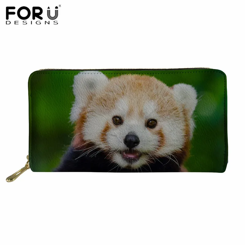 FORUDESIGNS/женский цветочный бумажник с милым мелким рисунком панды, женские кошельки, длинные женские кошельки, кошельки, клатч, многофункциональная сумка - Цвет: L5157Z21