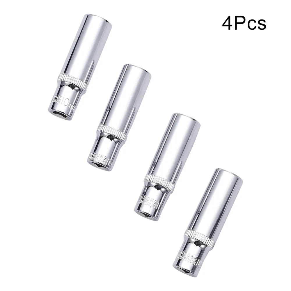 Utoolmart 2 шт./4 шт. Стандартный гнездо для ключ, дюймовый стандарт 1/" привод, для детей возрастом от 4 до 13 лет мм 6-точечный мост гайка с шестигранной головкой метрические Длина 50 мм сливы розетка рукав