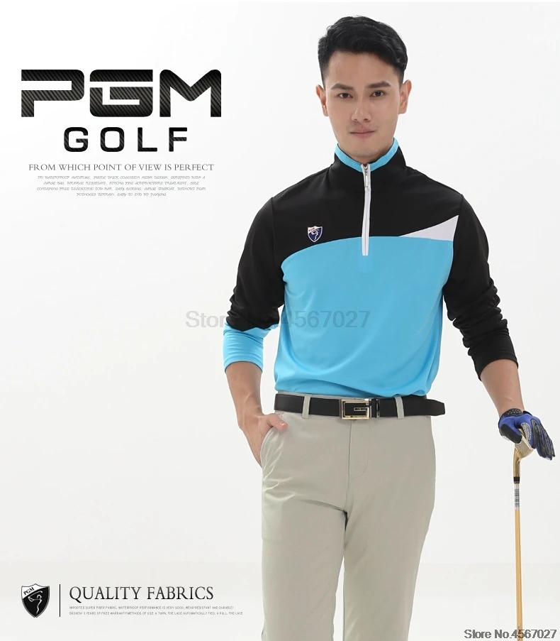 Мужские брюки для гольфа с высокой талией, спортивные брюки для гольфа Pgm, длинные штаны для тренировок, быстросохнущие облегающие штаны для гольфа AA11846