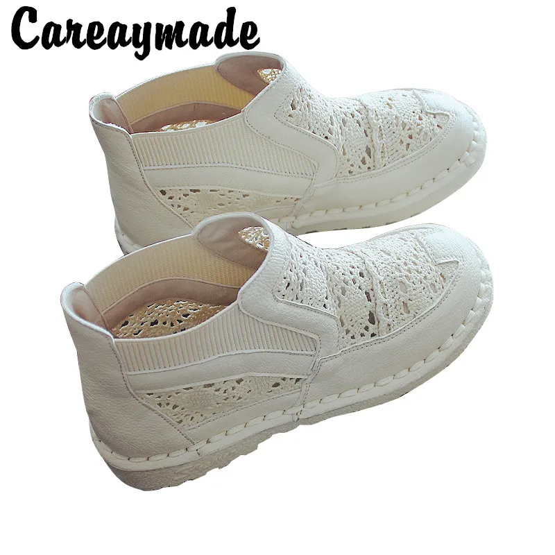 Careaymade кружевная ажурная сетчатая Летняя обувь дышащая сандалии fishermanpure ручной