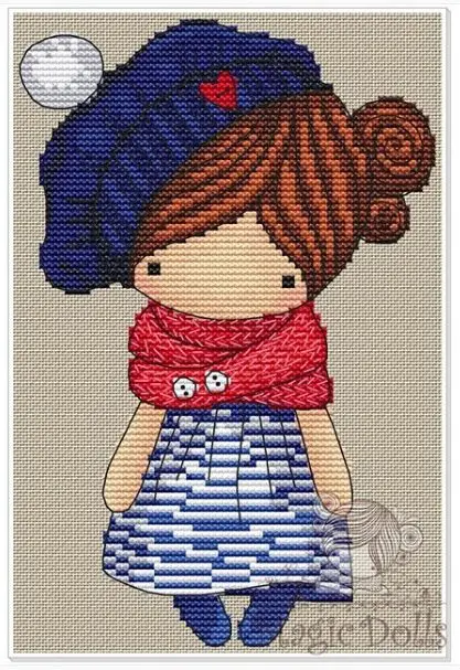 magic dolls cross stitch
