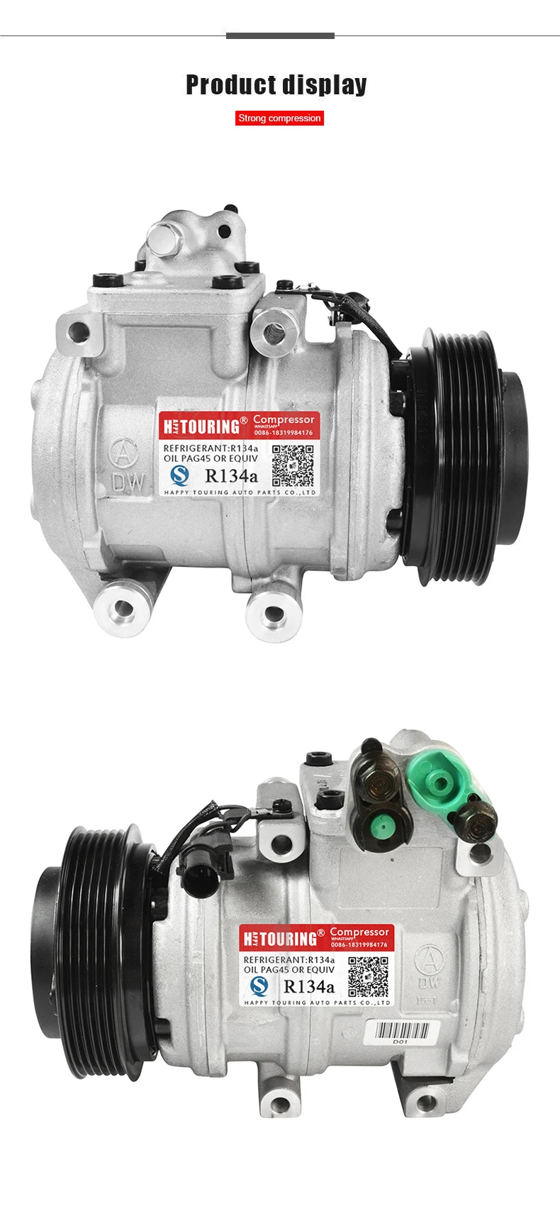 10PA17C авто компрессор кондиционера для автомобиля hyundai Tucson 2,0 2004-2010 977012D600 977012E500 1605022900 977012E551 OK2KB61450