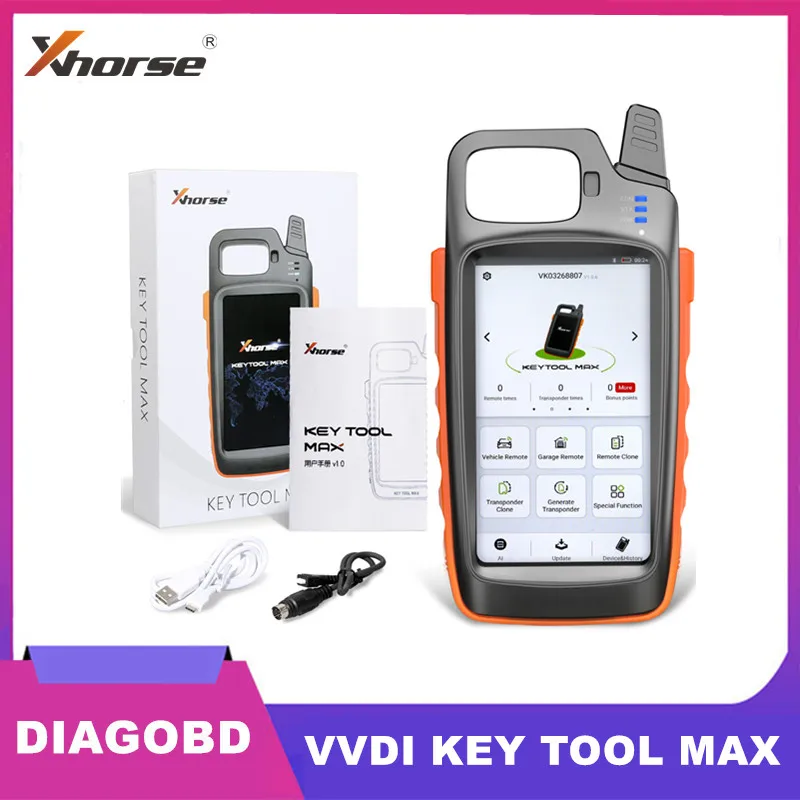 Xhorse VVDI KEY TOOL MAX Remote и чип генератор без MINI OBD Tool| |