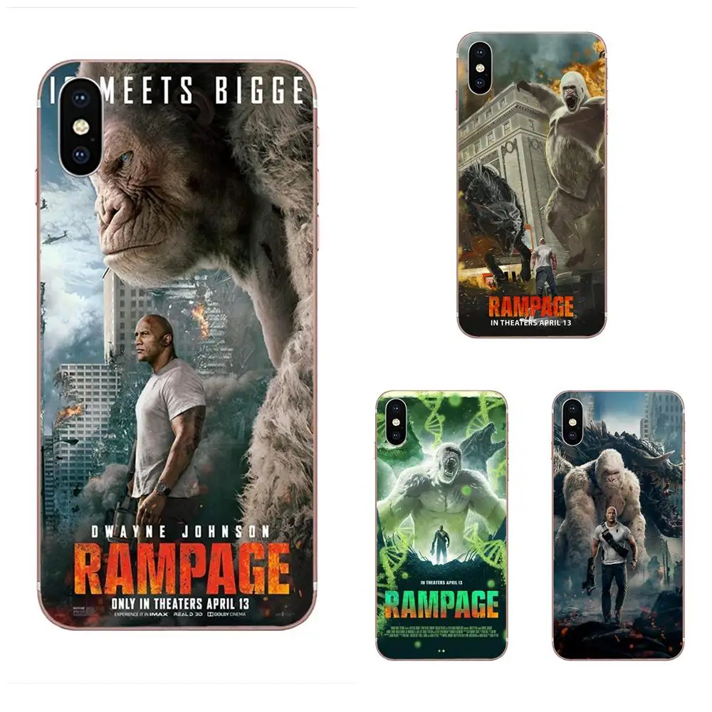 Johnson Rampage 2018 фильм для Huawei Nova 2 V20 Y3II Y5 Y5II Y6 Y6II Y7 Y9 G8 G9 GR3 GR5 GX8 Prime 2019 мягкий
