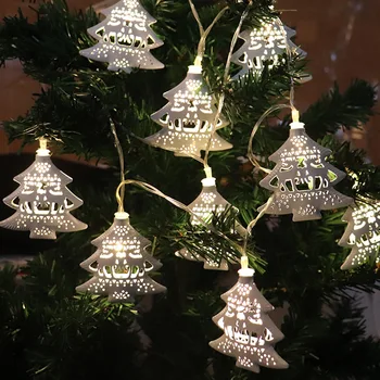 

Christmas String Lights Christmas Tree Ornaments Snowflake LED String Lights Xmas New Year Home Party Decoration Light