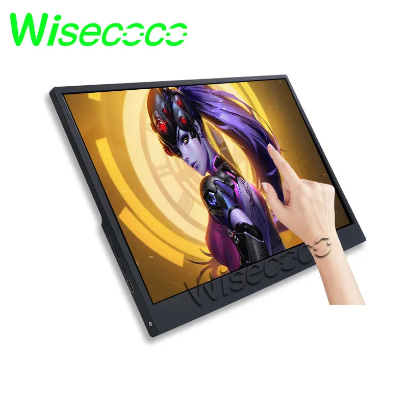 Портативный игровой монитор Wisecoco HD IPS с сенсорным экраном для ПК PS3 PS4 Macbook 15 6 дюйма