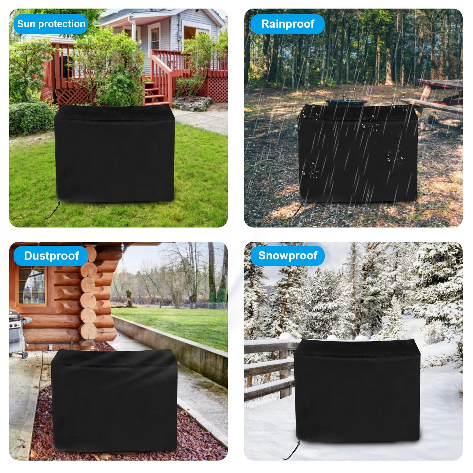 Industrial Fan Dust Cover Waterproof Fan Cover 24 Inch Electric Protective Blower Dust Rain Snow