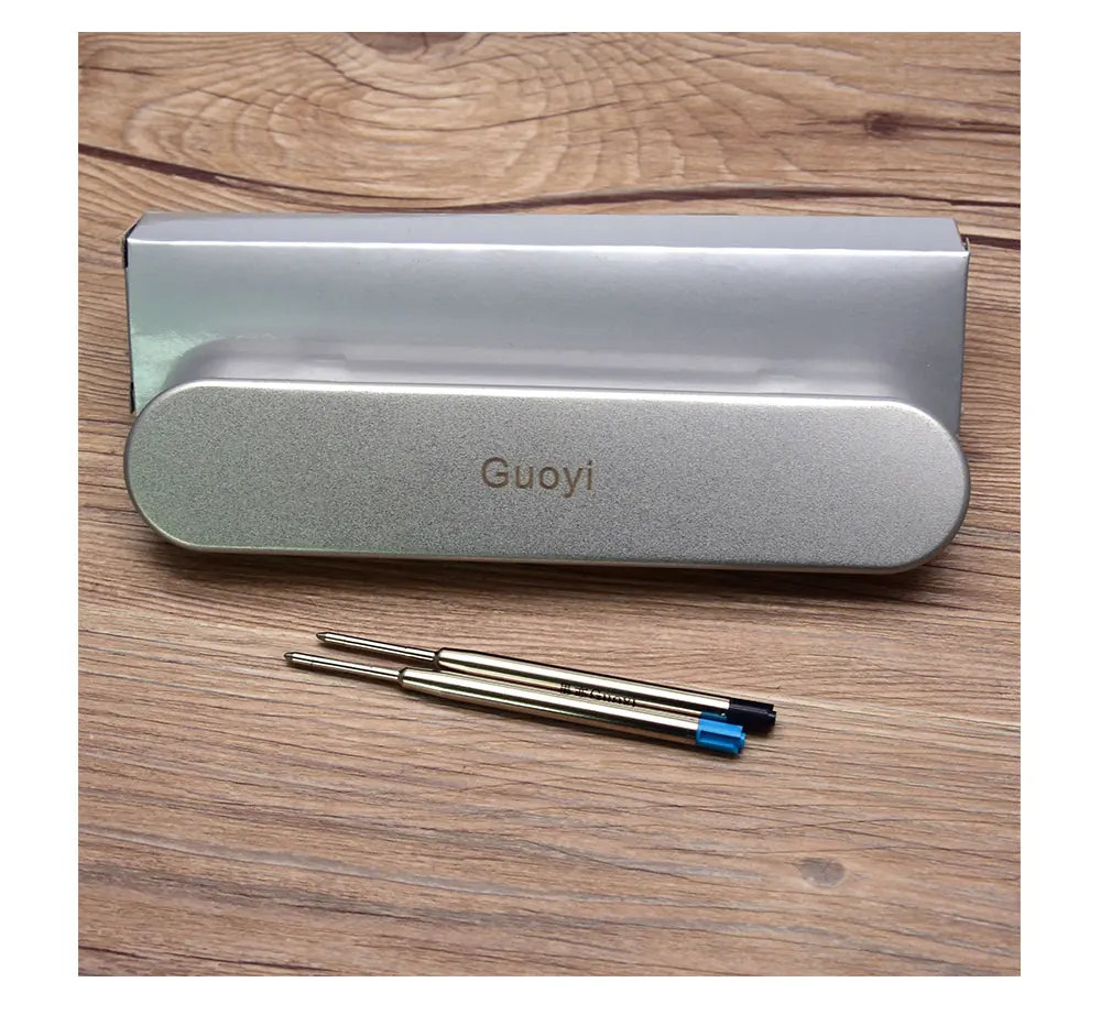 Guoyi B029 металлическая одинарная ручка, коробка для офиса, школьные канцелярские принадлежности, Ювелирная Подарочная коробка и гостиничный номер, бизнес-пенал, чехол 1 шт./лот