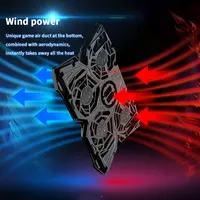 Laptop Cooler Cooling Pad Notebook Fan Stand Cooler Usb Laptop Cooling Stand with 4 Fan and 2 USB Ports for 14-17inch Laptop - Image 5