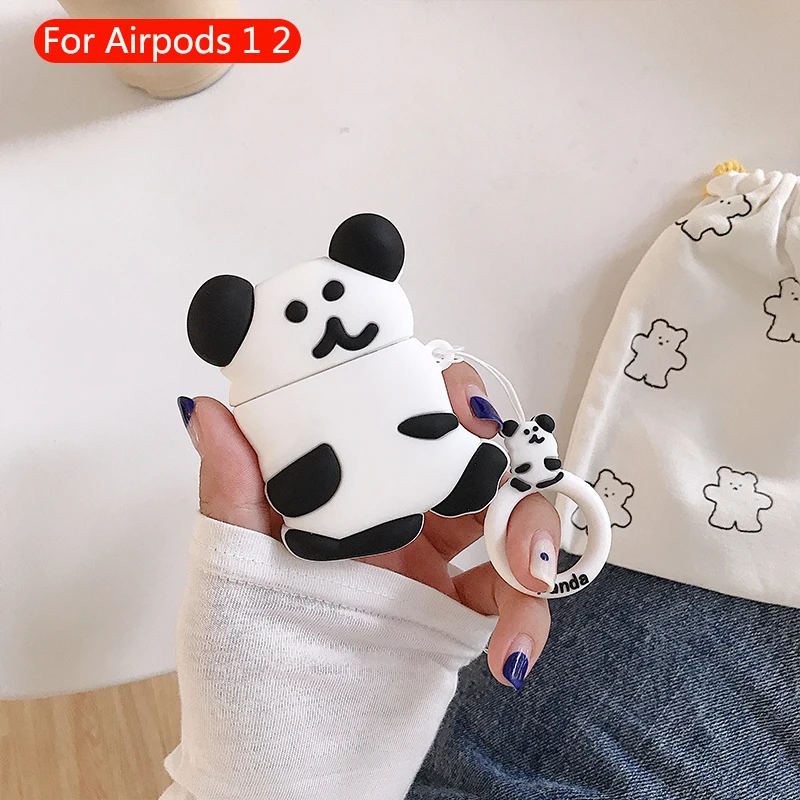 474 Беспроводная Bluetooth гарнитура мультфильм милый чехол для Apple Airpods 2 наушники силиконовый мягкий защитный чехол для Airpods аксессуары - Цвет: 474