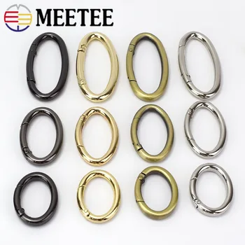 

5pcs Openable Oval Ring Clip Buckle Bag Garment Belt Strap Dog Chain Metal Spring Snap Clasp DIY Hardware Sewing Accessory F1-23