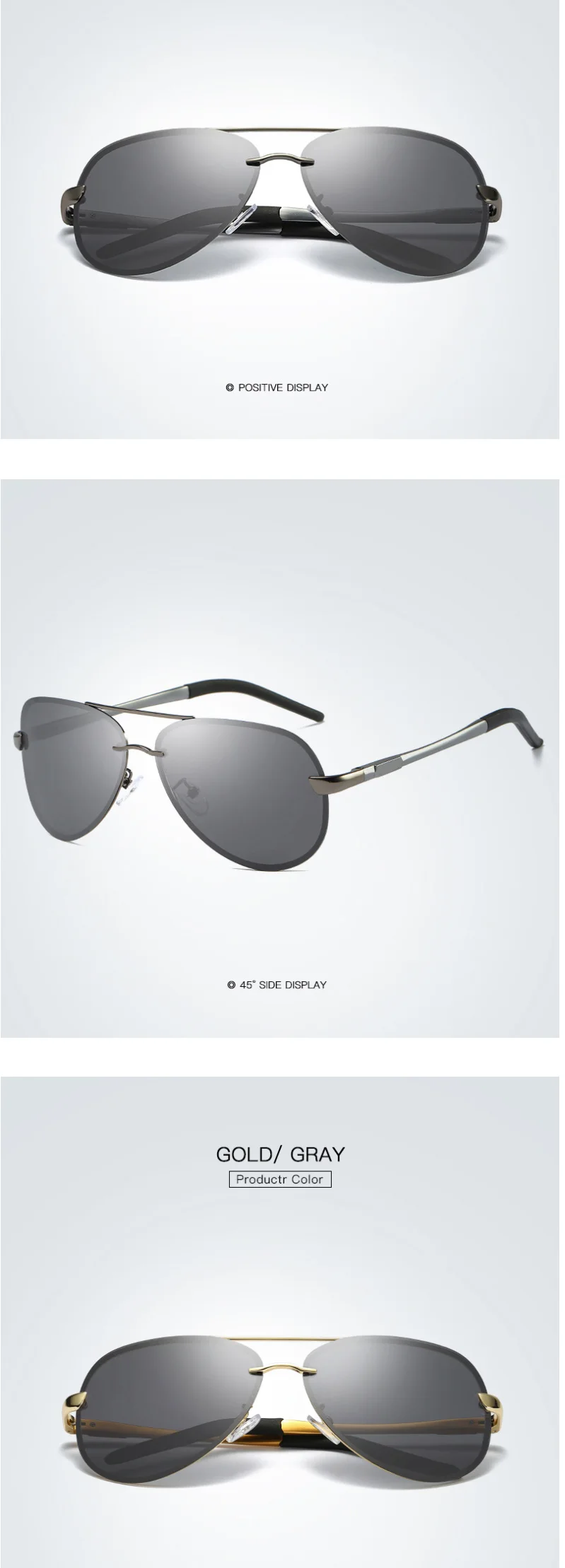 GAOOZE, поляризационные солнцезащитные очки, Классические Винтажные Солнцезащитные очки, очки пилота, антибликовые очки для вождения/путешествий, поляризованные солнцезащитные очки LXD115
