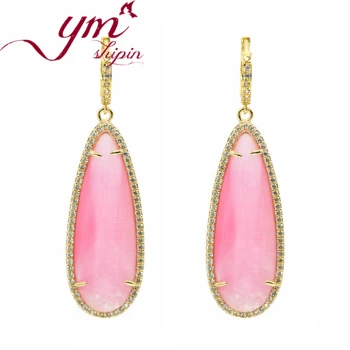 

Cubic Zircon Earrings For Women Micro Inlay Luxury Facet Gem Stone Setting Water Drop Earring Trendy Wedding Jewelry EH0110