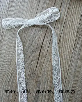 

10 Yards Hollow Out Floral Lace Trim 1.5cm DIY Handmade Crafts Ivory Lace Ribbon Christmas Gift Wrapping Lace Ribbon