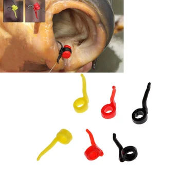 

6Pcs Fishing Silicone Zig Aligna Sleeves Hook Aligner Rig Making Fishing Accessories