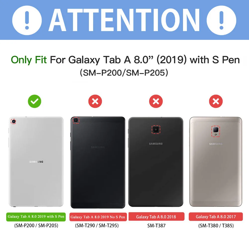 Чехол для Samsung Galaxy Tab A 8,0 SM-P200 P205, Детская сверхмощная Защитная крышка вращающаяся подставка/ремешок на руку+ плечевой ремень