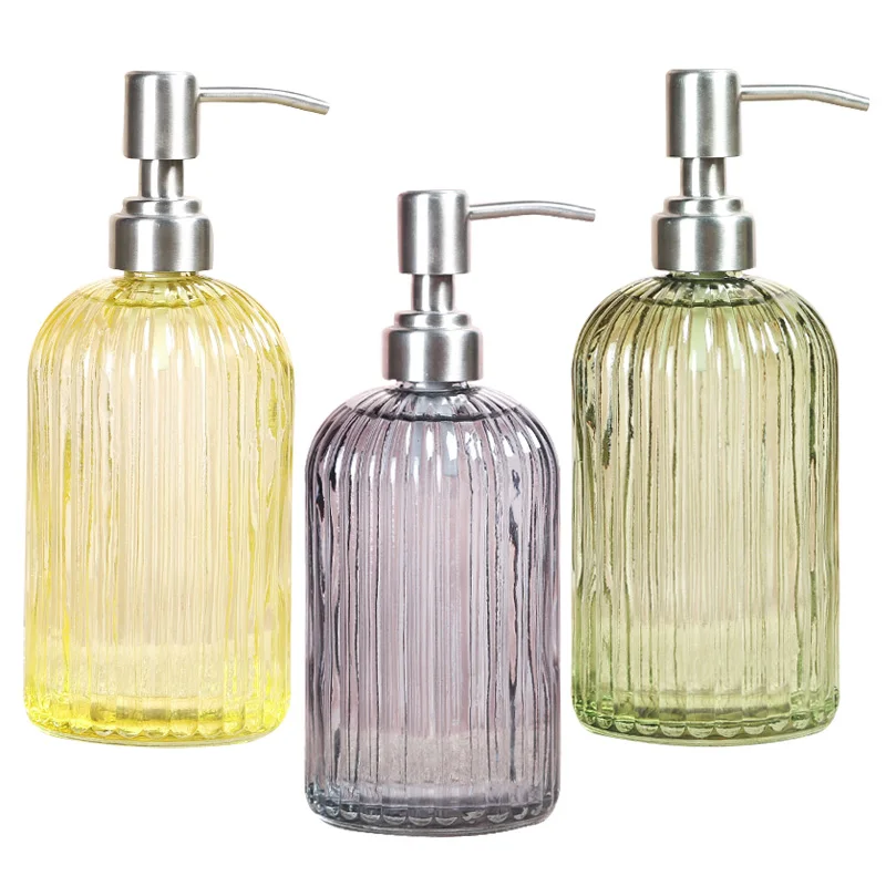 

Soap Shampoo Dispenser Liquid Hand Soap Bottle with Stainless Steel Pump for Bathroom Kitchen HUG-Deals