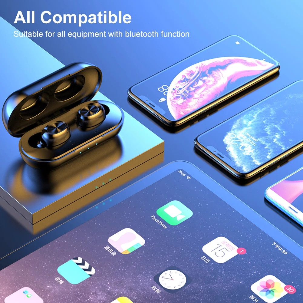2020 B5 Wireless TWS Bluetooth Earphone Wireless Earphones Stereo Sport Wireless Earbuds Headset