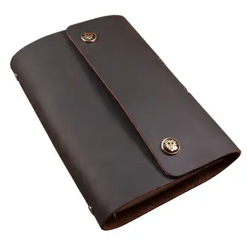 

Leather A6 Notebook Loose Leaf Detachable Buckle Business Travel Journal Notepad